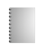 Broschüre mit Metall-Spiralbindung, Endformat DIN A6, 104-seitig