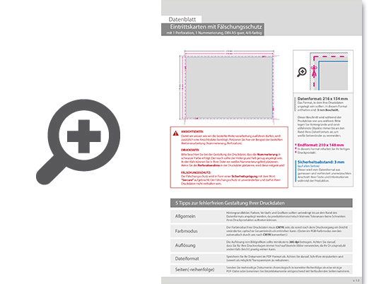 Product Bild eintrittskarte_mit_f__lschungsschutz_din_a5_quer__mit_perforierung_und_1x_nummeriert_(4_0_einseitig_bedruckt)