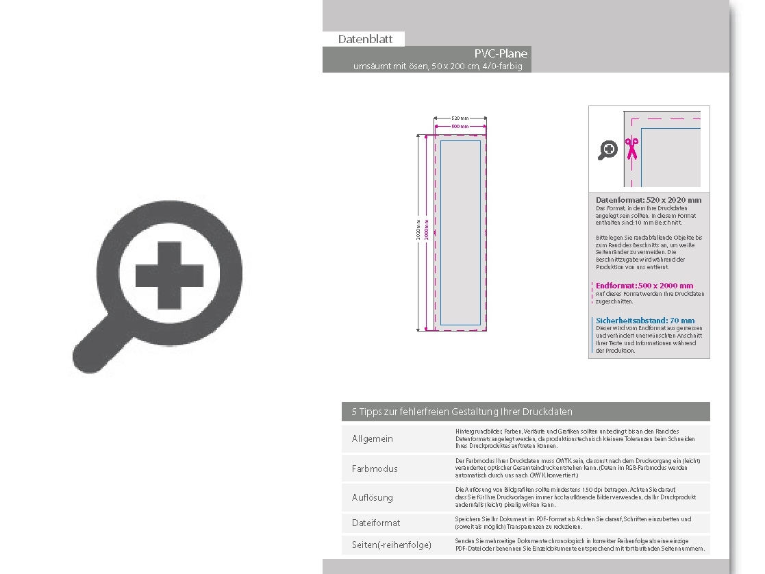 Product Bild hochwertige_pvc-plane_50_x_200_cm__4_0-farbig_bedruckt__ums__umt_+___sen_im_abstand_von_50_cm_rundum